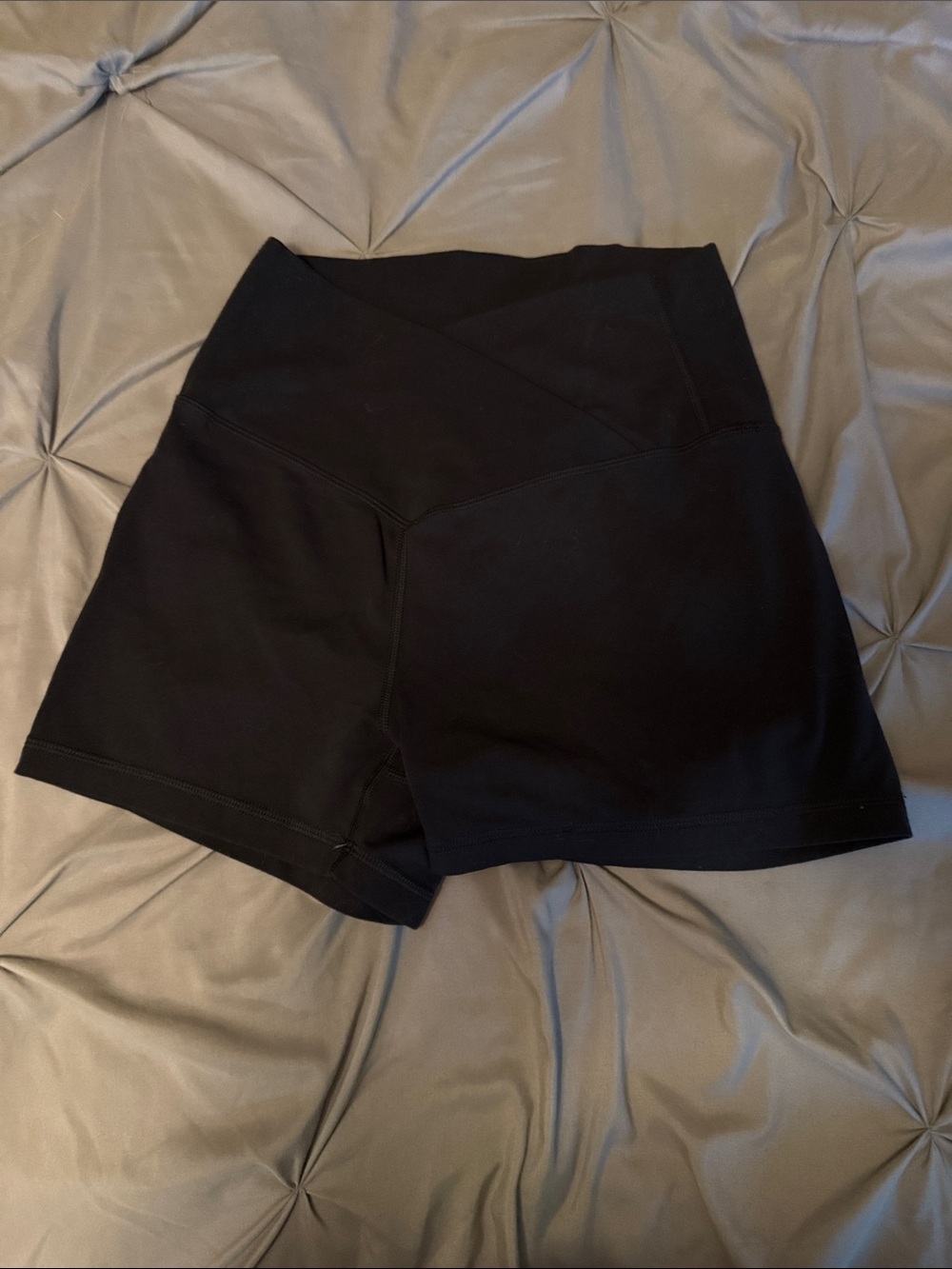 Amazon High-Waist V-Front Active Shorts - Black
